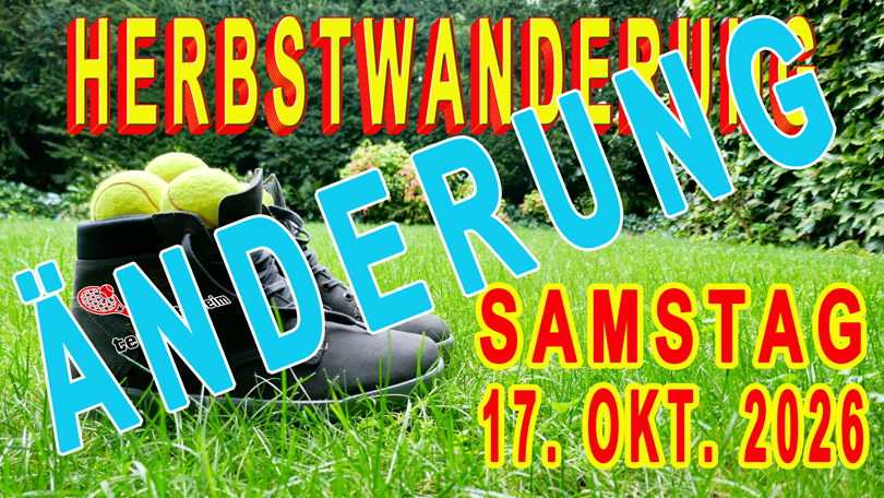HERBSTWANDERUNG 2026  – UPDATE